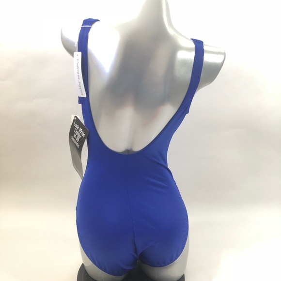 Miraclesuit Swim Blue Escape Surplice Underwire - Picture 6 of 8